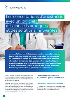 Blog Diane Consult Découverte Les Consultations d’anesthésie avec un logiciel