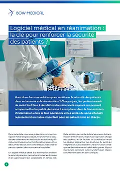 Logiciel médical en réanimation : la clé pour renforcer la sécurité des patients