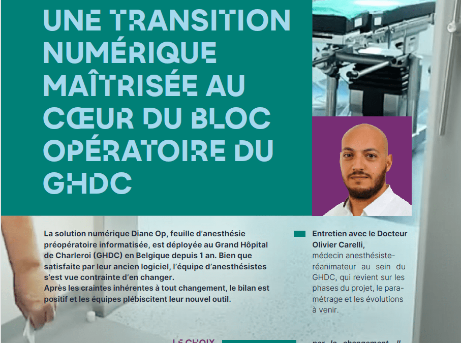 Grand Hôpital de Charleroi : une transformation numérique réussie au bloc opératoire avec Diane Op